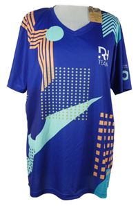 Nové - Pánské safírovo-barevné sportovní tričko 