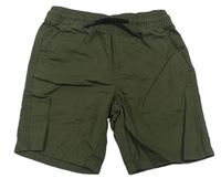 Khaki plátěné kraťasy Primark