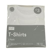 2x bílé tričko F&F
