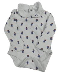 Bílé body s medvídkem Paddington