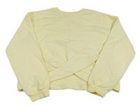 Světležlutá crop mikina Zara 