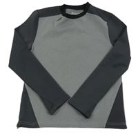 Svtlešedo-tmavošedá thermo mikina