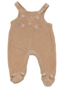 Světlerůžové sametové dupačky s králíčkem George