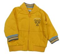 Žlutá propínací mikina s tygrem Mayoral