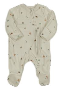 Smetanová tepláková kombinéza s obrázky TU