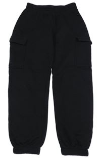 Černé cargo tepláky H&M