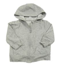 Světlešedá propínací mikina s kapucí George