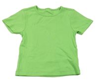 Zelené žebrované crop tričko 