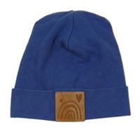 Modrá bavlněná čepice