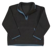 Tmavošedá huňatá mikina Dunnes