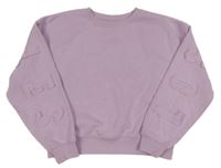 Světlefialová crop mikina Matalan