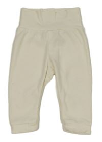 Smetanové fleecové tepláky H&M