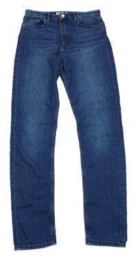 Modré elastické rifle Denim 