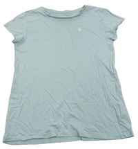 Světlemodré tričko se srdíčkem H&M
