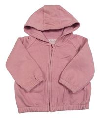 Růžová propínací mikina s kapucí Primark