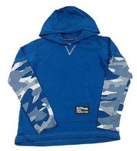 Modro-army triko s kapucí bpc