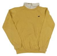 Okrový svetr s košilovým límečkem FG4