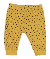 Hořčicové puntíkaté lehké tepláky George