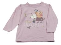 Světlerůžové triko s Pepinou 