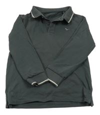 Tmavošedé polo triko s dinem George