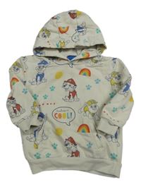 Béžová mikina s kapucí - Tlapková patrola Nickelodeon