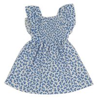 Bílo-modré květované šaty Primark