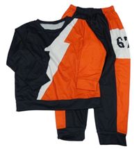 2set - Tmavomodro-bílo-červená tepláková souprava 