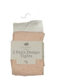 Nové - 2set -2x silonky se srdíčky - růžové + bílé Primark