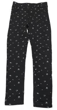 Antracitové květované tregíny Dopodopo