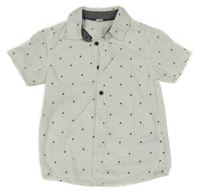 Bílá košile s palmami Dopodopo