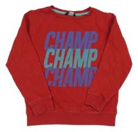 Červená mikina s nápisem George