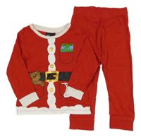 Červené pyžamo s potiskem- Santa H&M