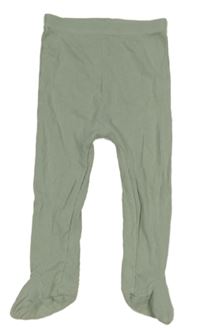 Zelenošedé žebrované polodupky Matalan