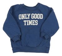 Tmavomodrá mikina s nápisem F&F