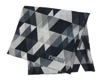 Černo-bílo-hnědý vzorovaný nákrčník