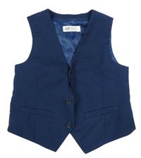 Tmavomodrá společenská vesta H&M