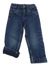 Tmavomodré podšité rifle Papagino