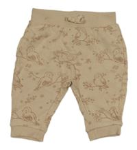 Pudrové cuff tepláky s ptáčky C&A