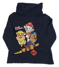 Tmavomodré triko s Paw Patrol a rolákem Nickelodeon