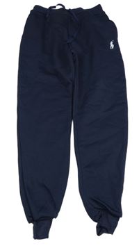 Tmavomodré tepláky s logem 