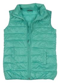 Zelenošedá šusťáková prošívaná zateplená vesta Crash One