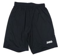 Černé sportovní kraťasy s logem Jako
