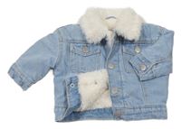 Světlemodrá riflová zateplená bunda Primark