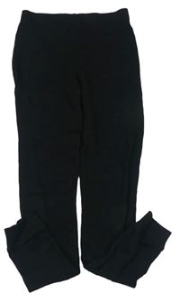 Černé žebrované spodní kalhoty M&S