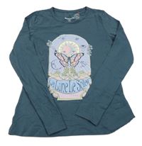 Šalvějové triko s motýlkem MANGUUN