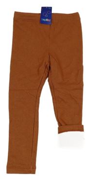 Nové - medové zateplené tregíny riflového vzhledu lupilu