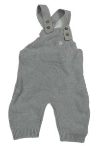 Šedé melírované pletené laclové kalhoty s kapsou Topomini