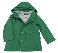 Tmavozelenoolivová nepromokavá jarní bunda s kapucí KIABI