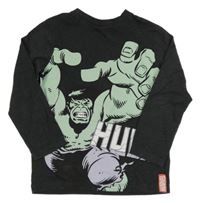 Tmavošedé melírované triko s HULKEM George