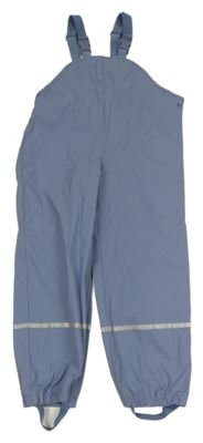 Modrošedé nepromokavé laclové kalhoty lupilu